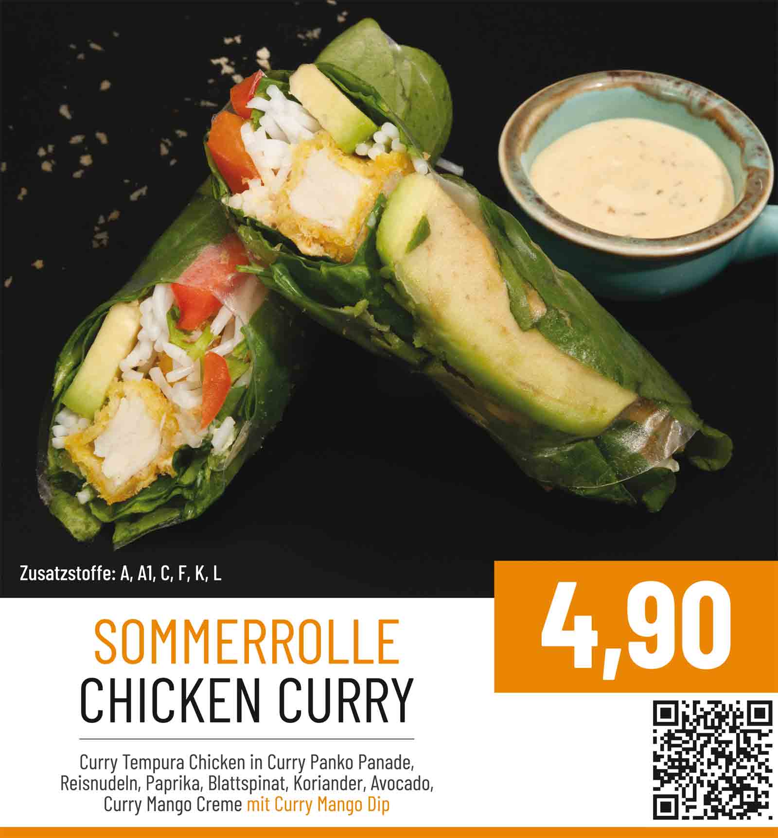 SUSHIdeluxe Limited Chicken Curry Variationen - Sommerrolle