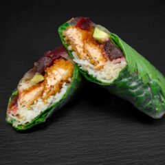 Sommerrolle Tempura Lachs